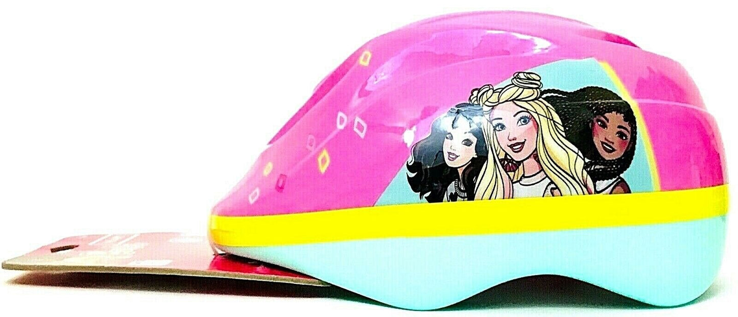 Casco infantil Barbie de Fisher-Price con interior de espuma, color rosa