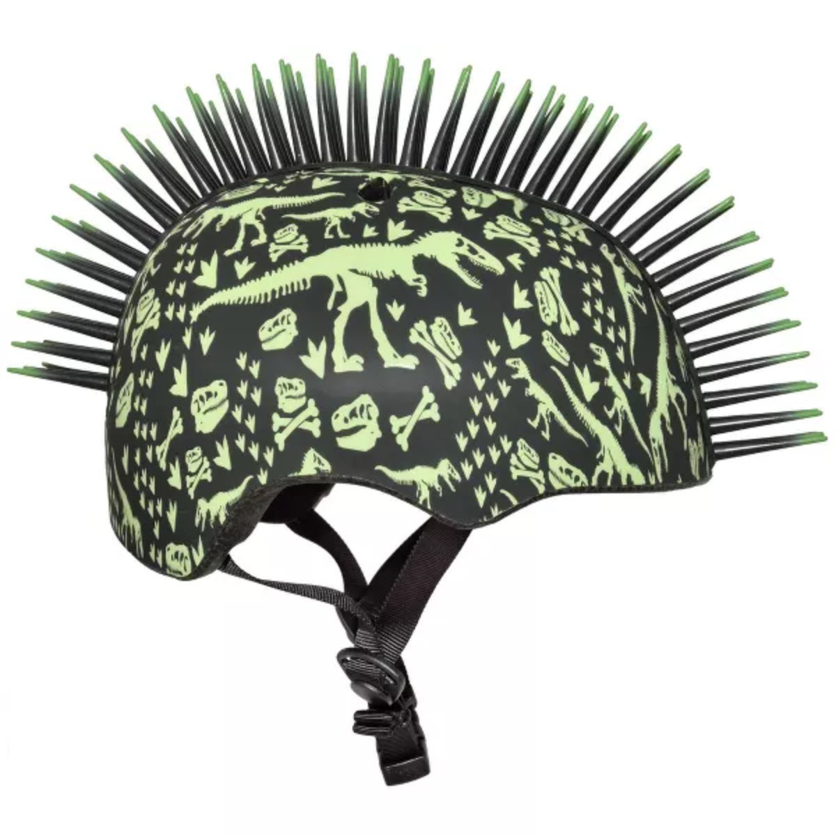 Raskullz T-Rex Bonez Toddler Helmet - Black/Green