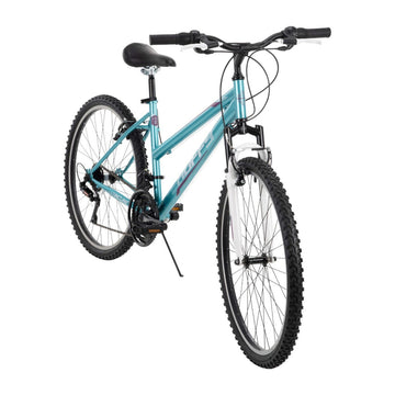 Bicicleta de montaña para mujer Huffy Incline de 26" con 18 velocidades, color azul claro