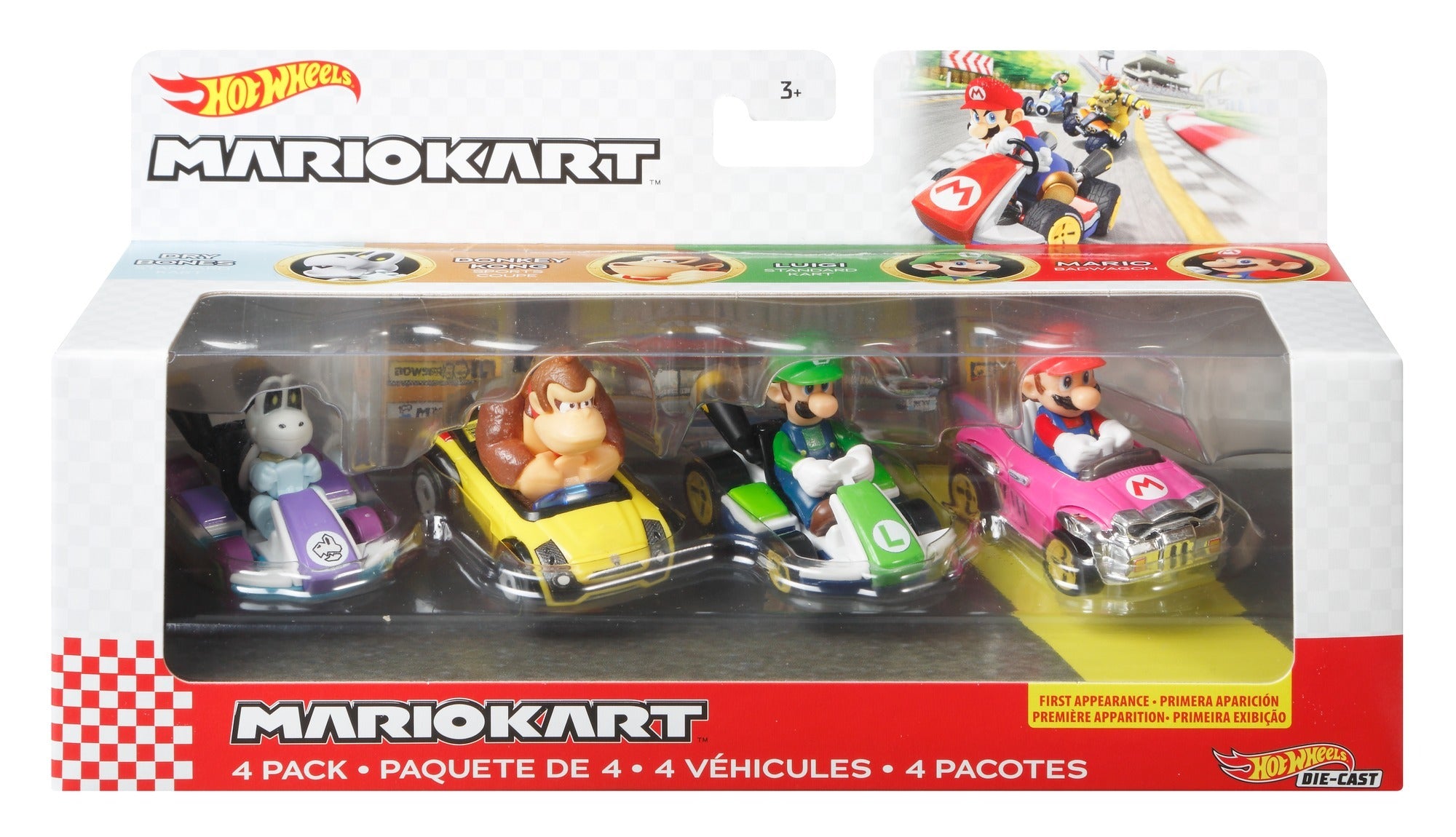 Hot Wheels Mario Kart 4-Pack Assortment , Credit Finance Shopping