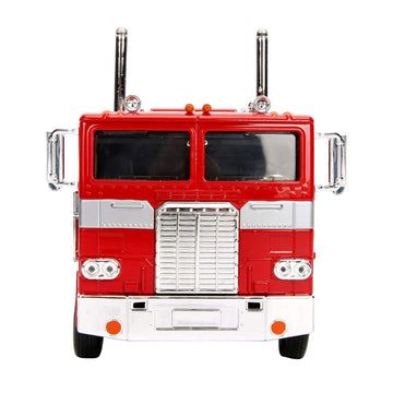 Camión Optimus Prime Transformers G1 de Jada Toys con camión robot