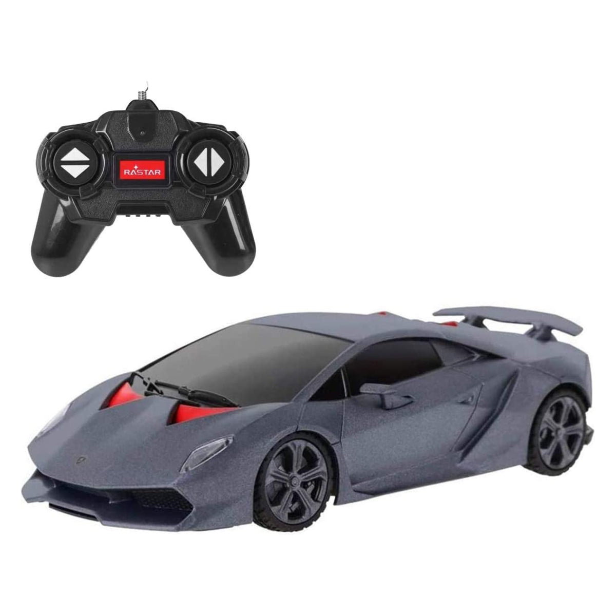 Rastar 1:24 Lamborghini Sesto Elemento Remote Control Model Vehicle, Gray