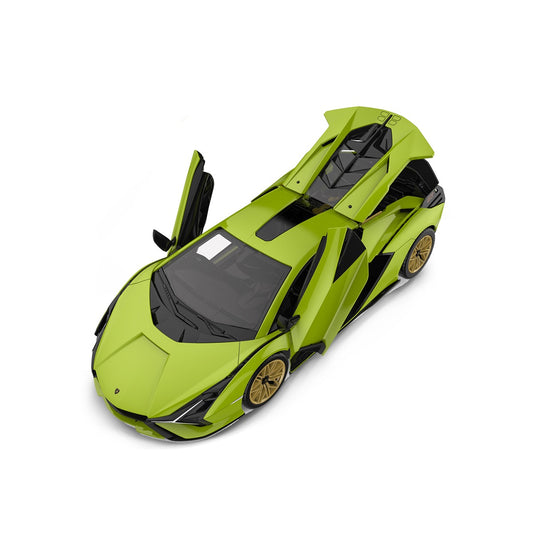 Rastar Kit de construcción de control remoto Lamborghini Sian escala 1:18 - Verde