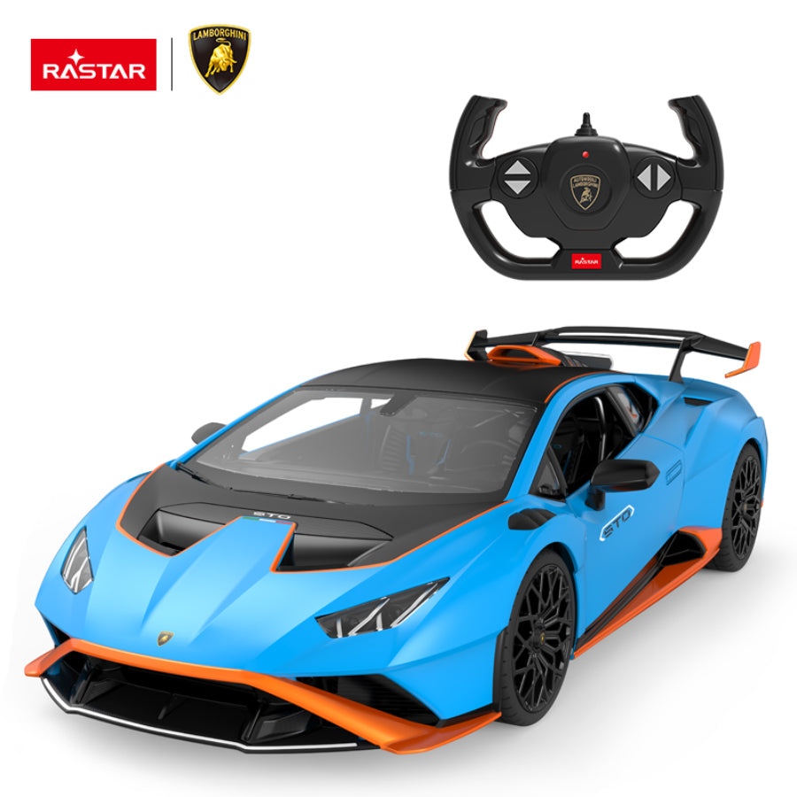 Rastar RC 1:14 Lamborghini Huracan STO Remote Control Toy Car - Blue