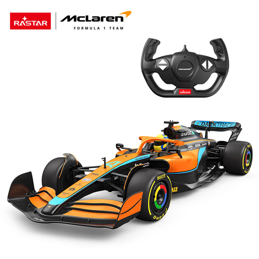 Coche de juguete a control remoto McLaren F1 MCL36 Rastar RC 1:12 - Naranja