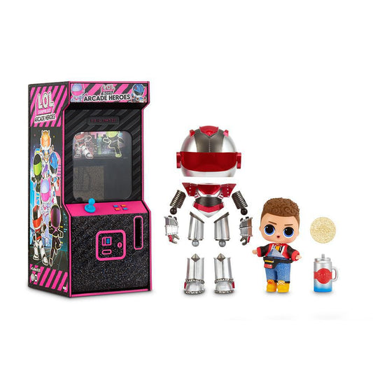 L.O.L. Surprise Boys Arcade Heroes Action Figure Doll with 15 Surprises