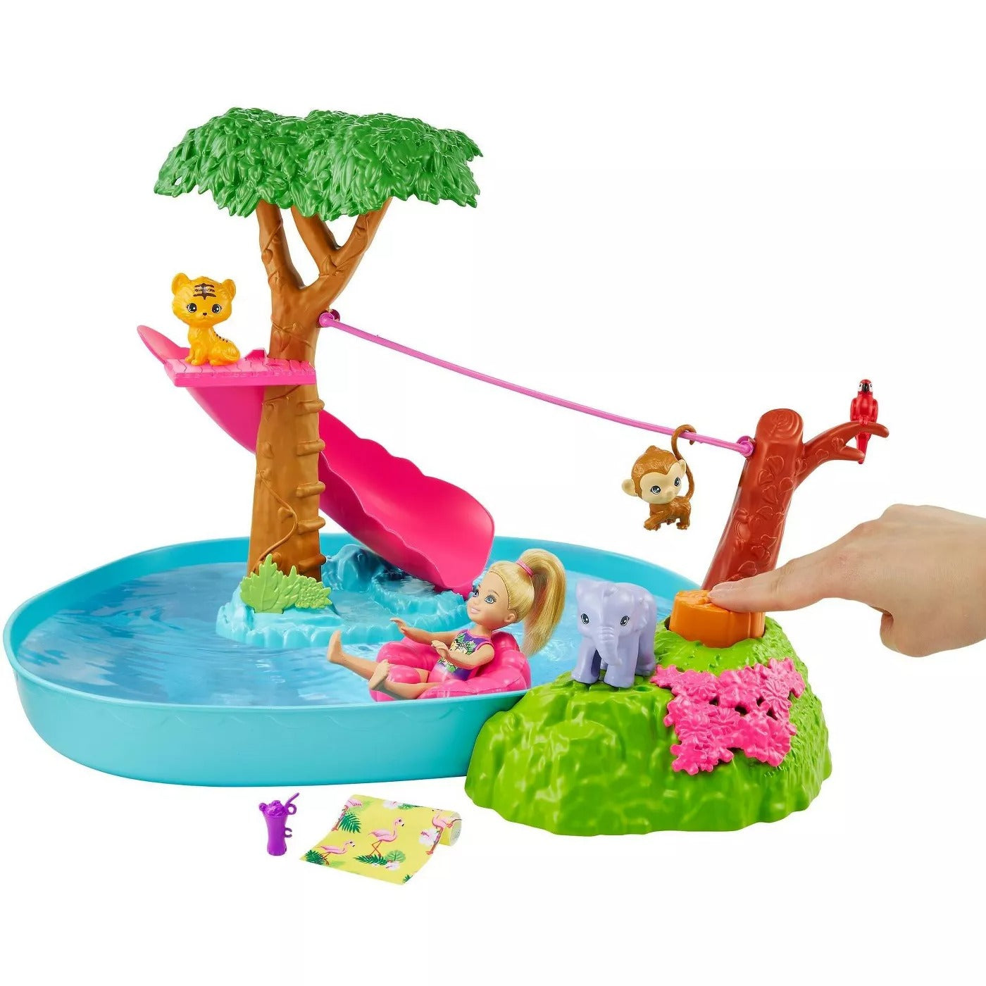 Barbie & Chelsea The Lost Birthday Doll & Splashtastic Pool Surprise Playset - Curacao
