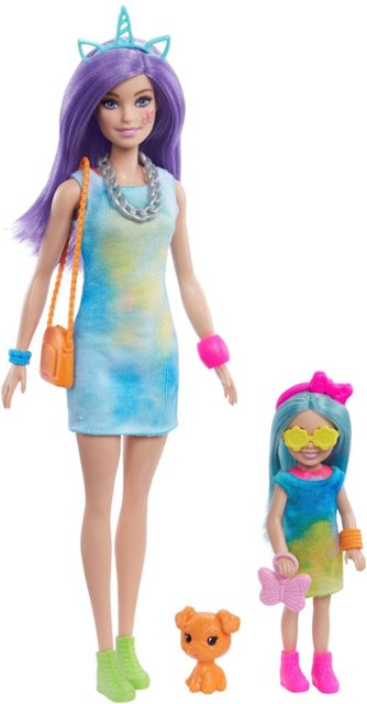 Barbie Color Reveal Tie Dye Fashion Maker con 2 muñecas y accesorios
