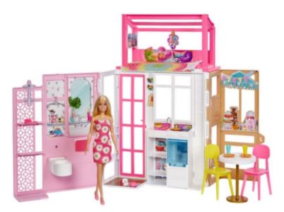 Casa de vacaciones de Barbie y juego de muñecas