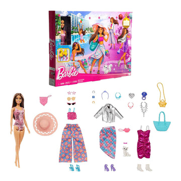 Juego de calendario de adviento de moda y muñeca Barbie