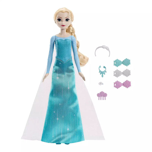 Conjunto de accesorios y muñeca Elsa de la princesa Frozen de Disney