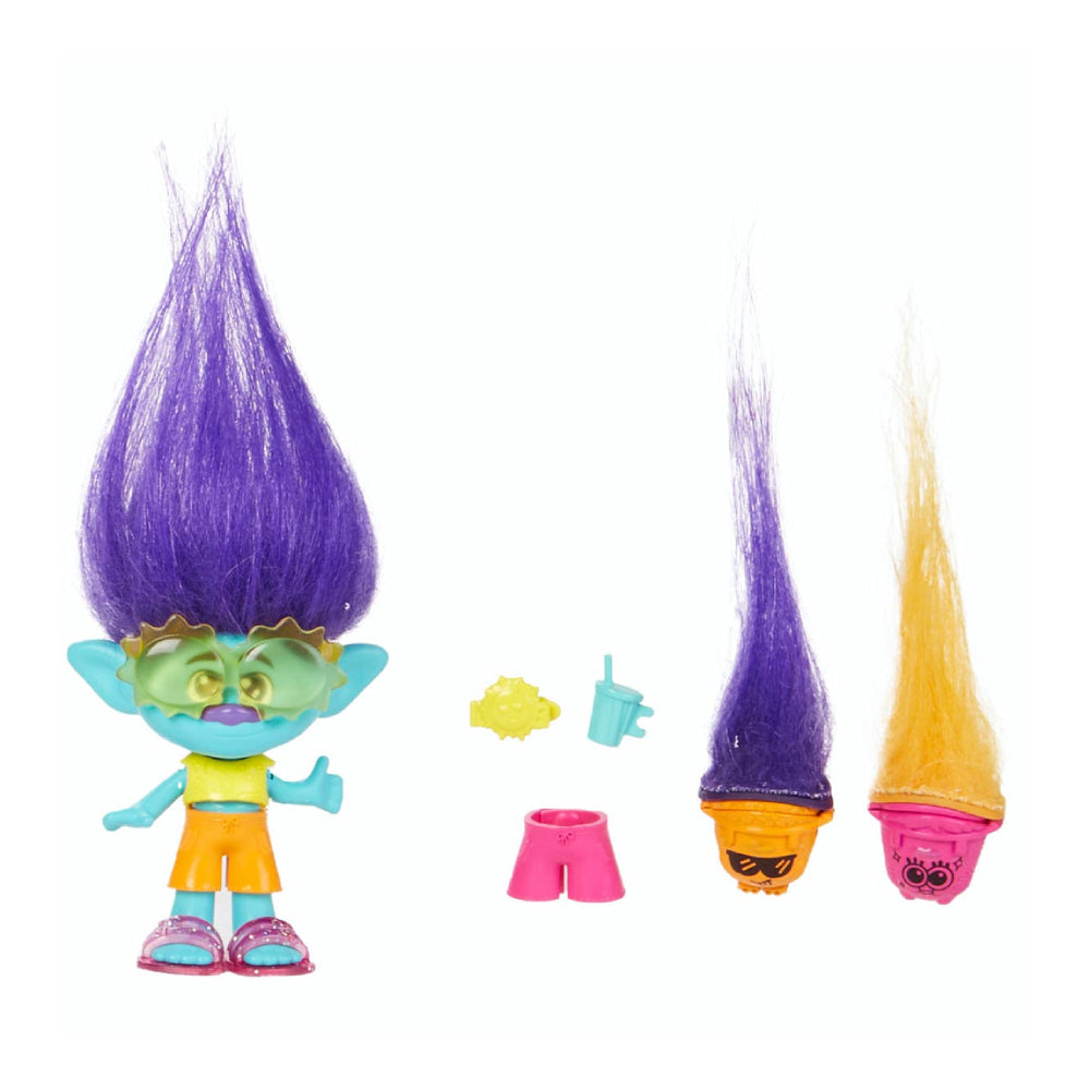 Muñeca pequeña y accesorios de Trolls Band Together Hair Pops Branch