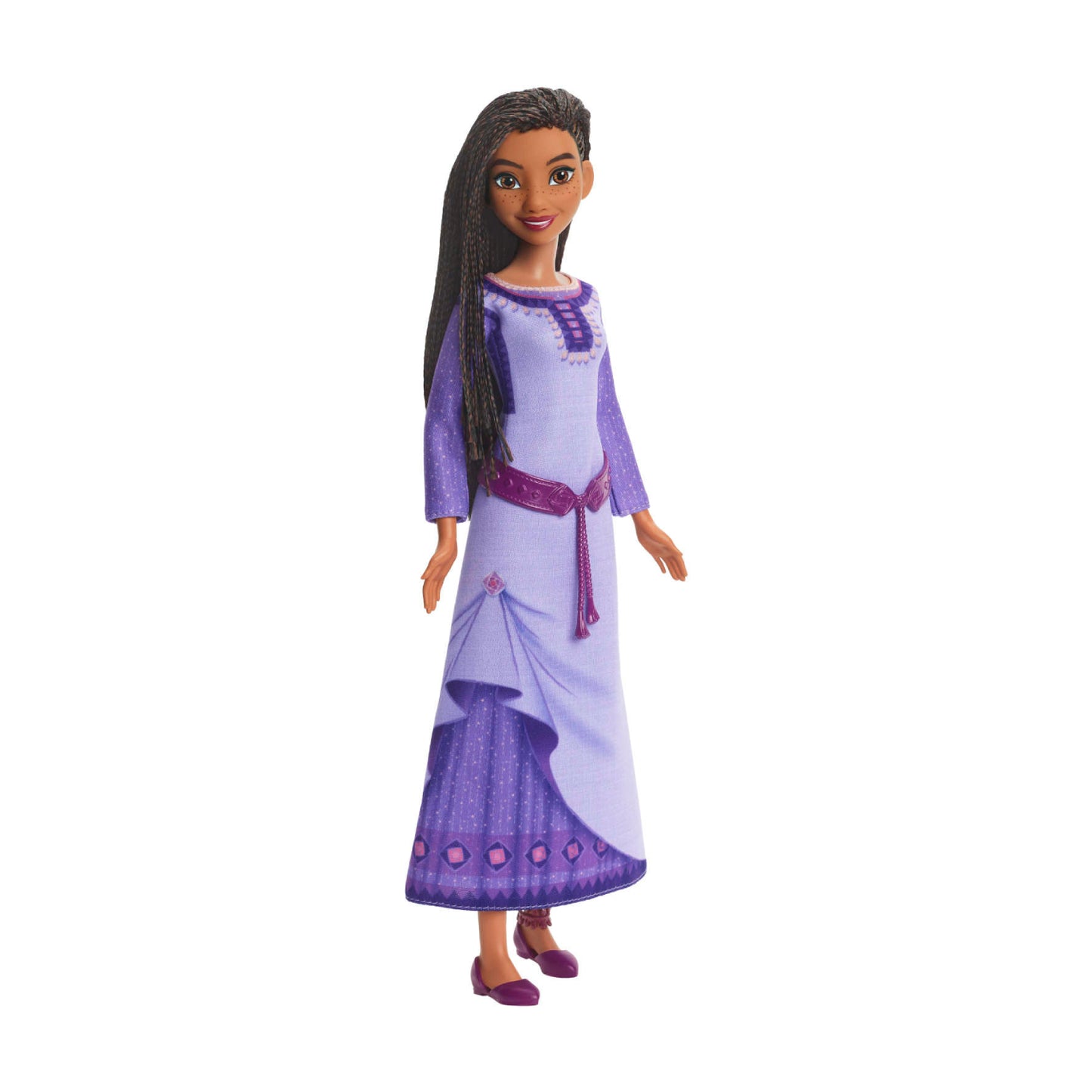 Muñeca de moda y figura de estrella con atuendo extraíble de Asha de Rosas cantante de Disney Wish