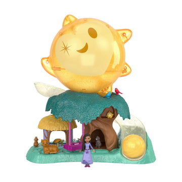 Juego de estrellas mágicas Disney Wish con minimuñeca Asha y 7 orbes de deseos sorpresa