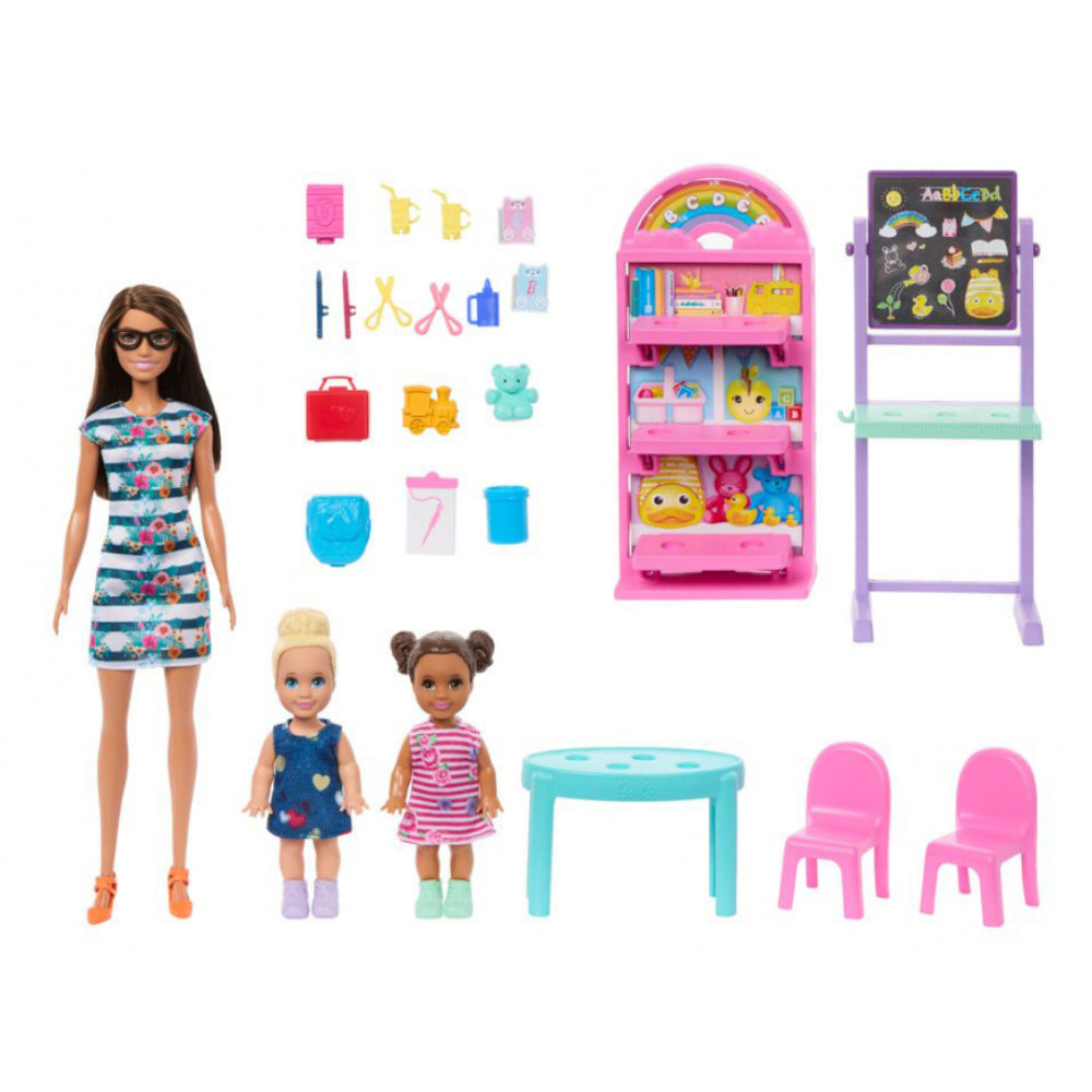 Barbie I Love School Classroom Playset with Dolls