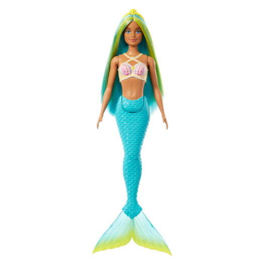 Muñeca Barbie sirena con cabello verde