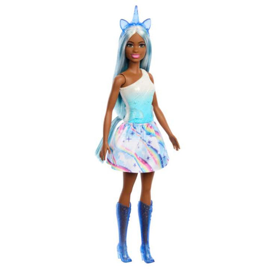 Muñeca Barbie Unicornio con Cabello Azul