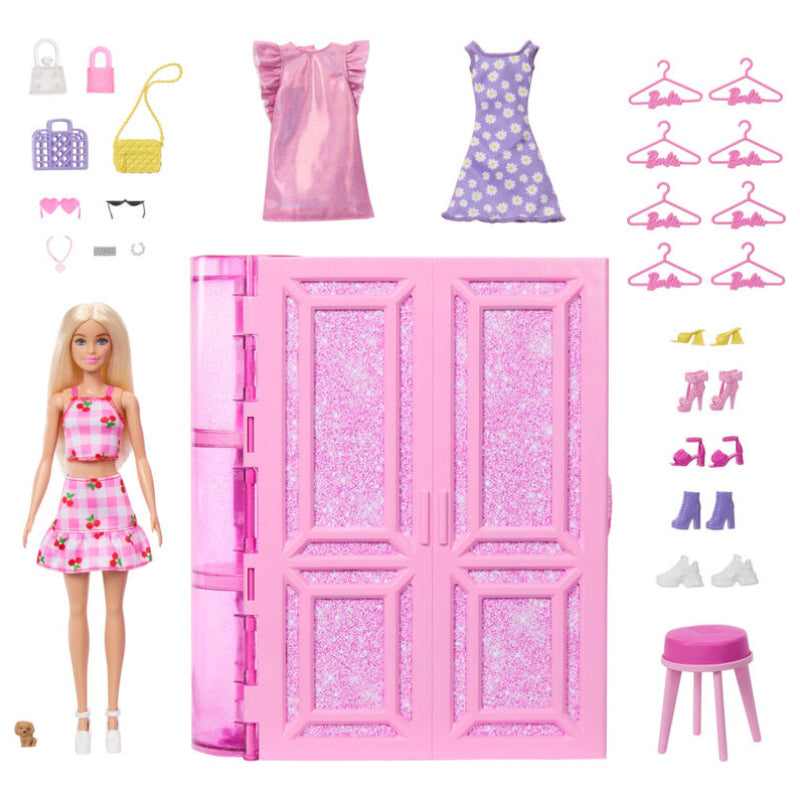 Conjunto de juego Barbie Dream Closet con muñeca de moda