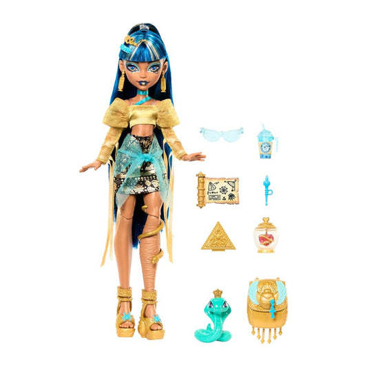 Monster High Cleo De Nile Fashion Doll, Pet & Accessories