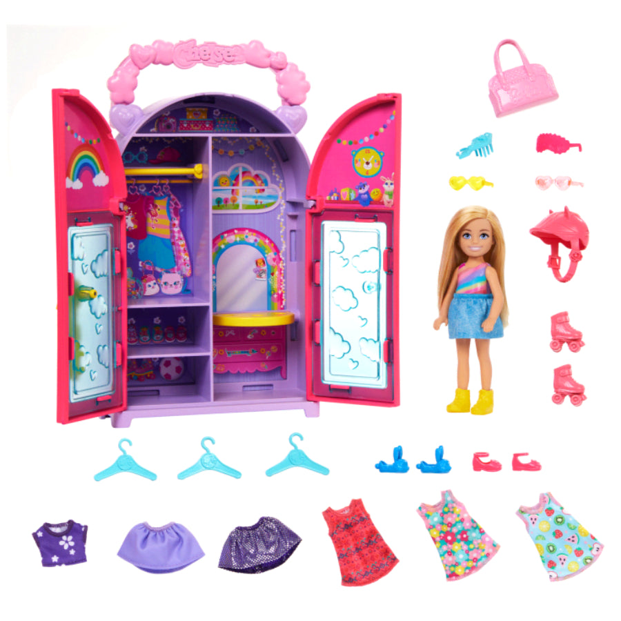 Barbie Chelsea Doll, Closet Toy Playset & Accessories