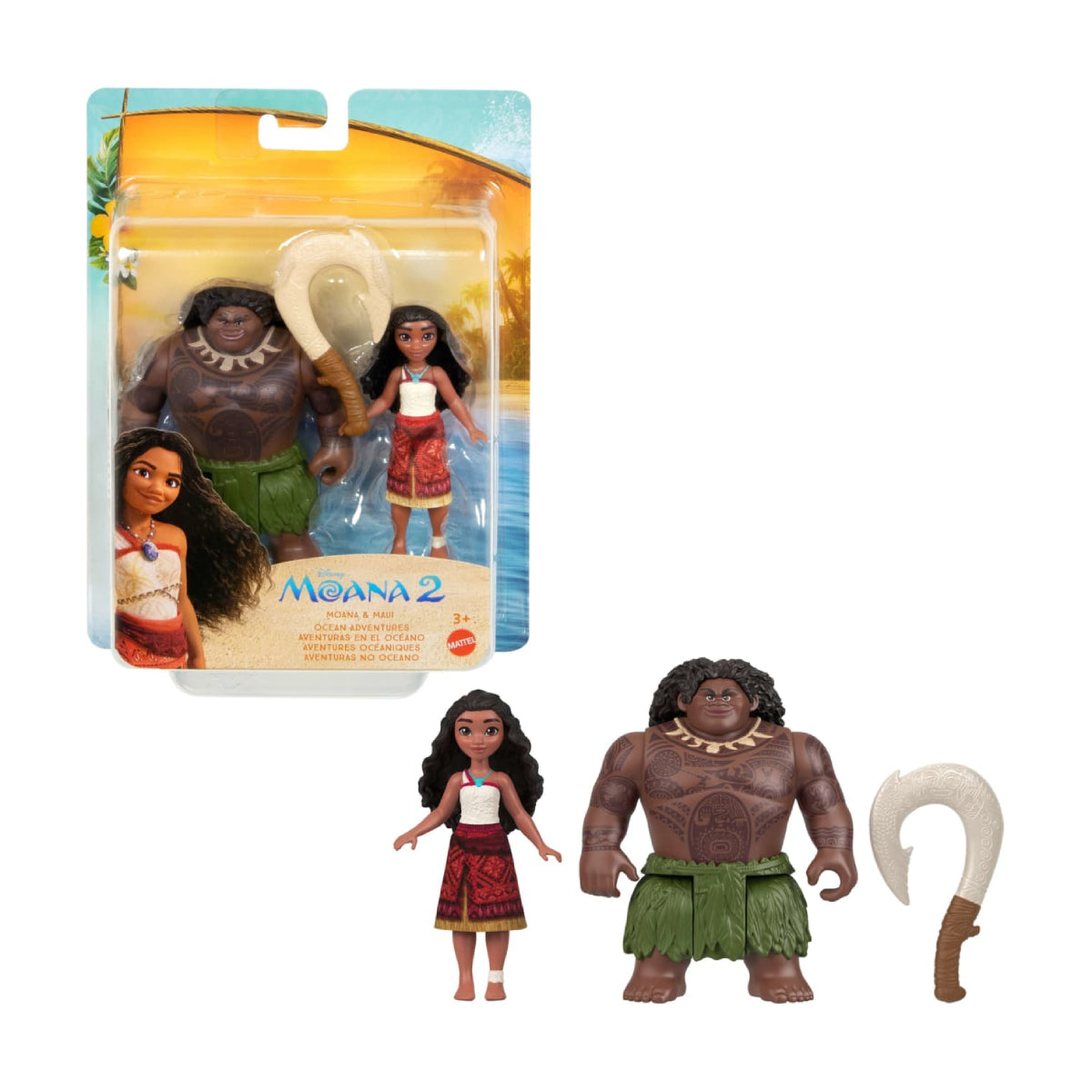 Mattel Disney Moana 2 Maui Ocean Adventures Playset with Accessory