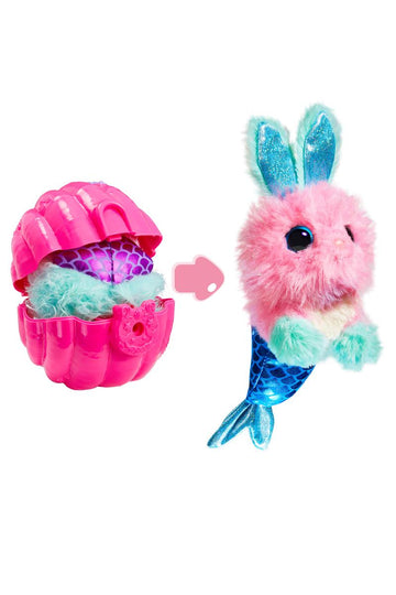 Paquete misterioso de la serie 4 de bebés sirena de Scruff-a-Luvs con estuche de transporte con forma de concha