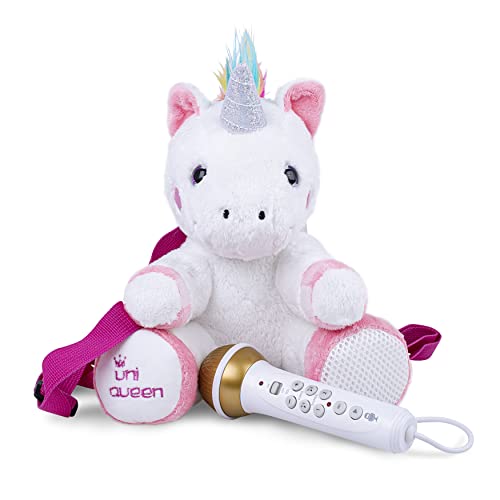 Mochila de peluche con karaoke y micrófono Sing-Along Crew de The Singing Machine - Uniqueen