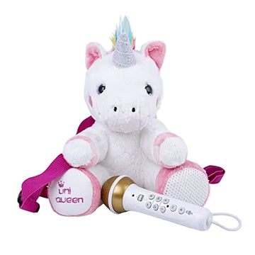 Mochila de peluche con karaoke y micrófono Sing-Along Crew de The Singing Machine - Uniqueen