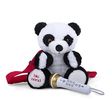 Mochila de peluche con karaoke y micrófono Sing-Along Crew de The Singing Machine - Panda