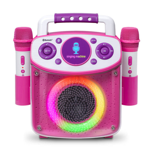 Singing Machine Portable Sparkle Karaoke with 2 Wireless Microphones - Multicolor