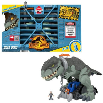 Dinosaurio gigante de juguete con luces y sonidos Imaginext Jurassic World Dominion Mega Stomp &amp; Rumble de Fisher-Price