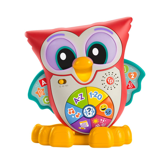 Juguete interactivo de aprendizaje con luces y música Linkimals Owl de Fisher-Price