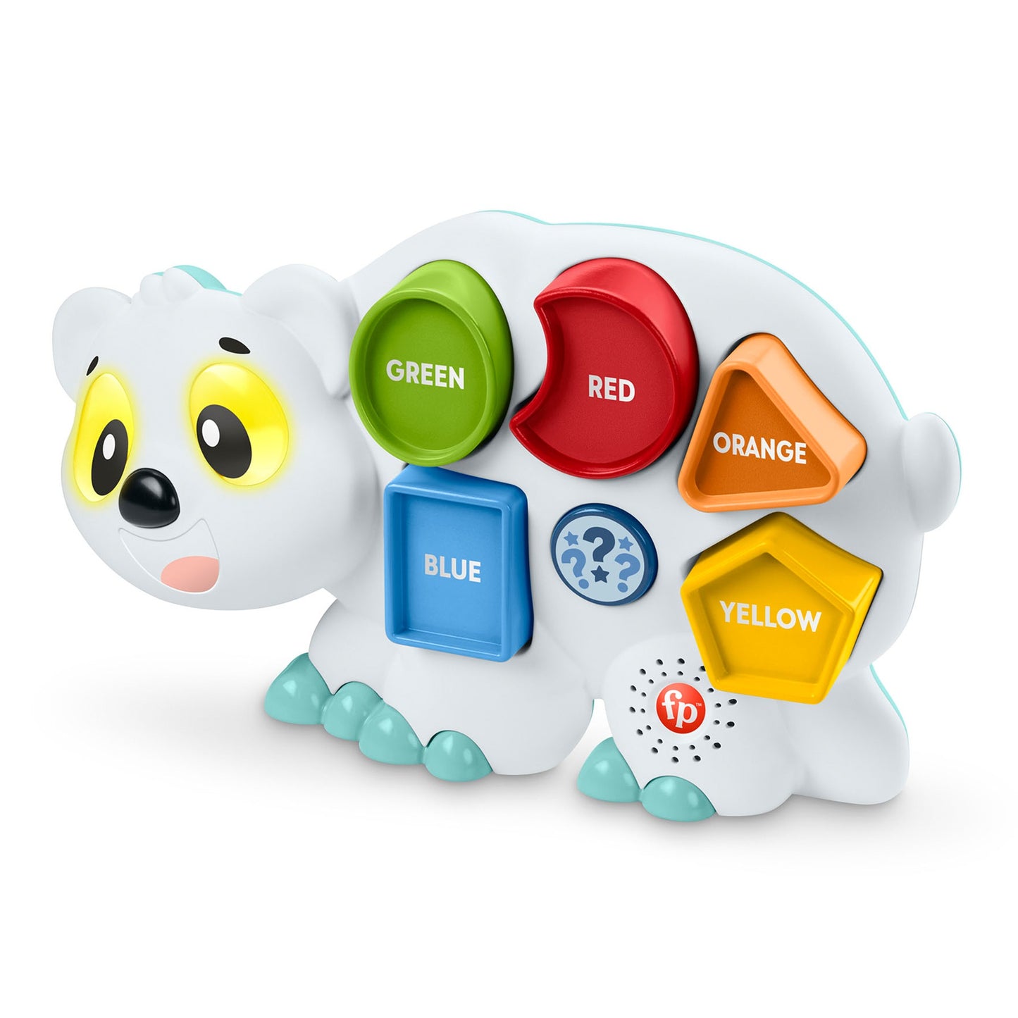 Fisher-Price Linkimals Puzzlin' Shapes Polar Bear Interactive Learning Toy with Lights and Music