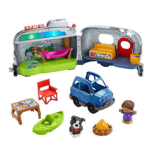 Fisher-Price Little People Light-Up Learning Camper Playset