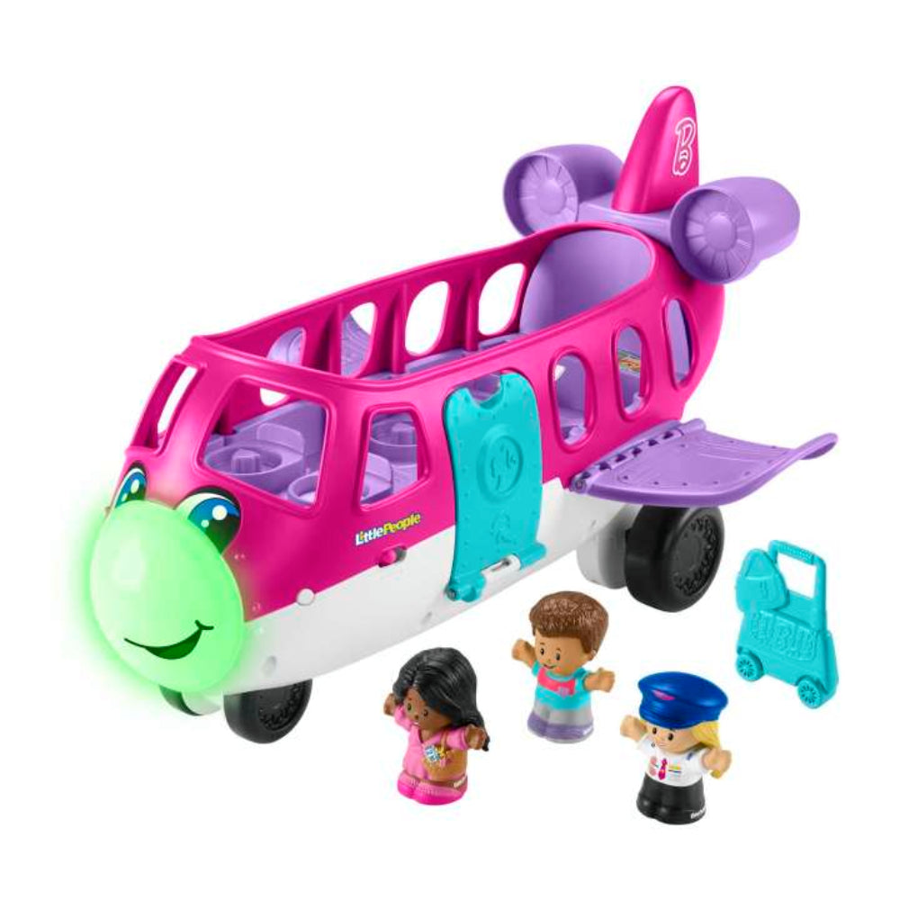 Little People Barbie Toy Airplane with Lights and Music