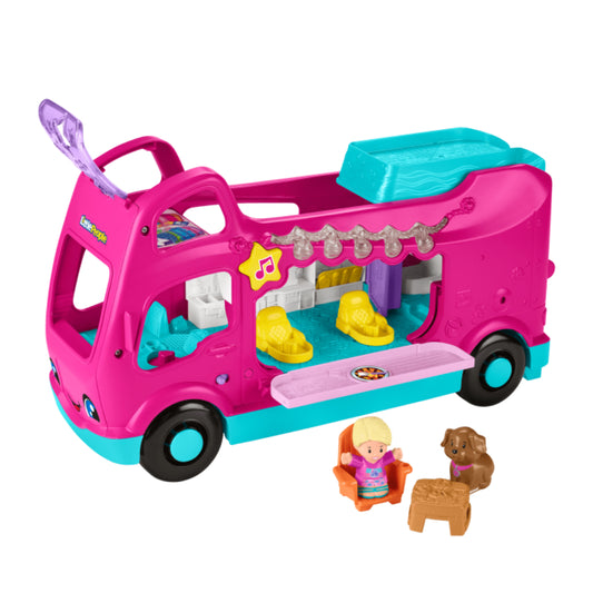 Little People Barbie Little Dreamcamper Rv Playset with Music Lights