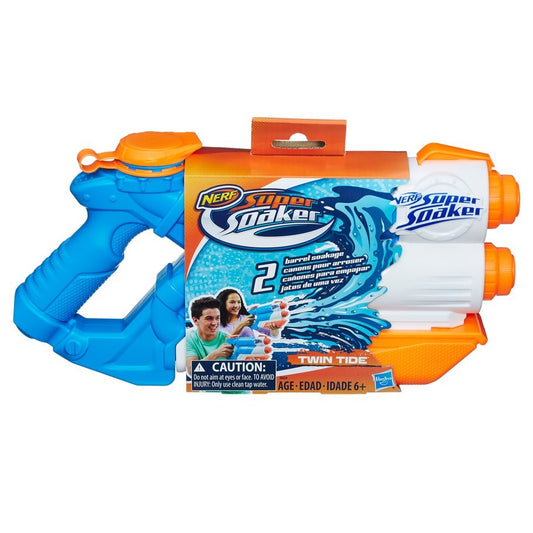 Nerf Super Soaker 14.4" Twin Tide Water Blaster with one water blaster - Multicolor - Curacao
