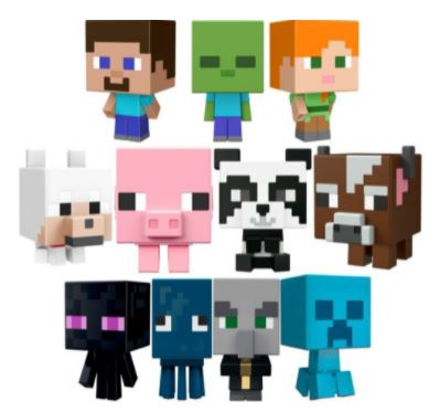 Minecraft Mob Head Mini Figure - Assorted
