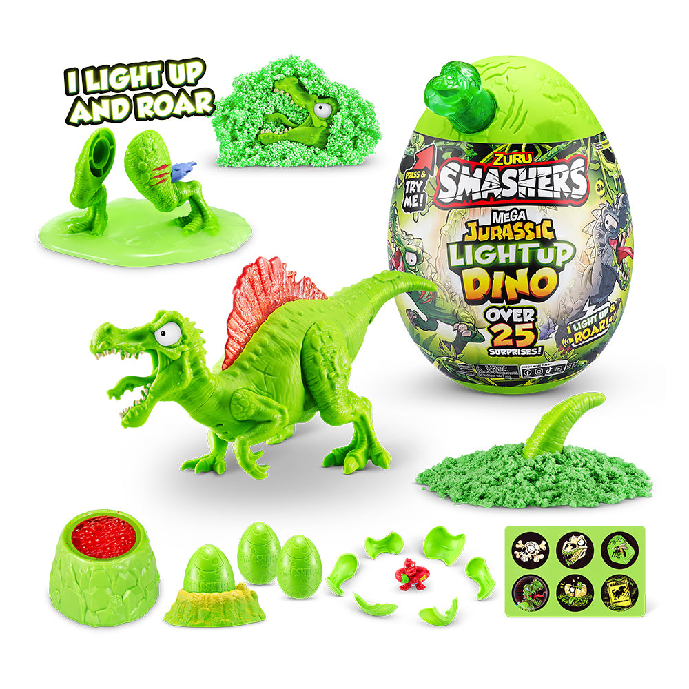 Huevo sorpresa iluminado Mega Jurassic de Zuru Smashers