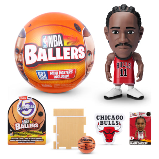 5 minifiguras sorpresa de jugadores de la NBA en cápsula misteriosa (surtido)