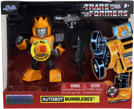 Jada Toys 4" Transformers G1 Bumblebee Action Figure - Yellow