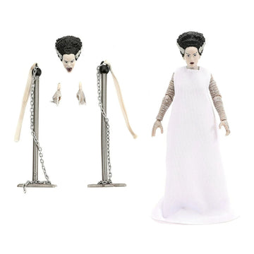 Figura de acción de la novia de Frankenstein de 6" de Jada Toys Universal Monsters, color blanco