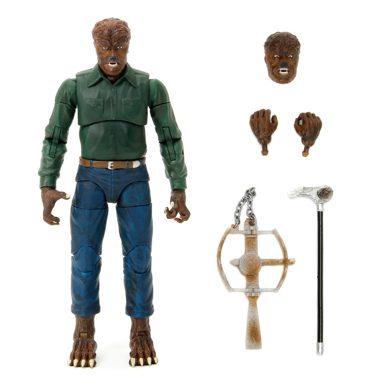 Figura de acción de Jada Toys Universal Monsters The Wolfman a escala de 6"