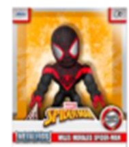 Jada Toys Metalfigs Marvel 4" Spider-Man Miles Morales Figure - Black/Red