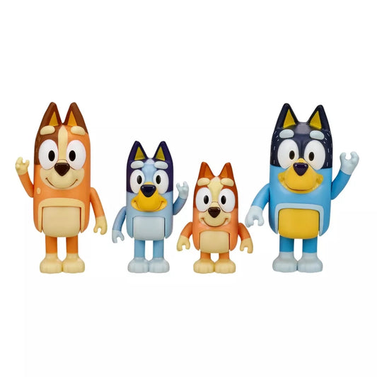 Figuras de Bluey y su familia (paquete de 4)