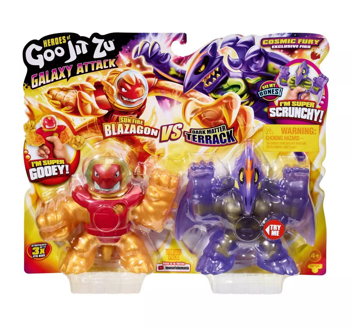 Figuras de acción de Heroes of Goo Jit Zu Galaxy Attack Cosmic Fury 