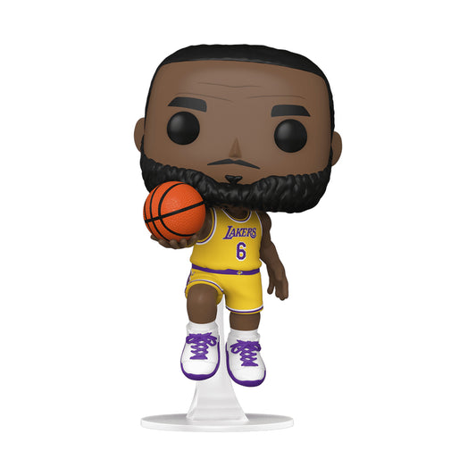 Figura Funko Pop! de Lebron James de los Lakers de la NBA con la camiseta número 6