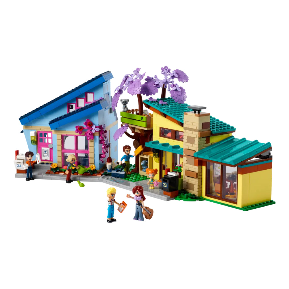 Juego de construcción LEGO Friends: Casas familiares de Olly y Paisley (1126 piezas)