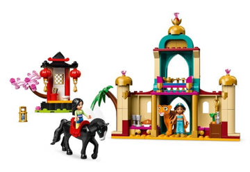 Juego de construcción LEGO Disney Jasmine y Mulan's Adventure (176 piezas) 
