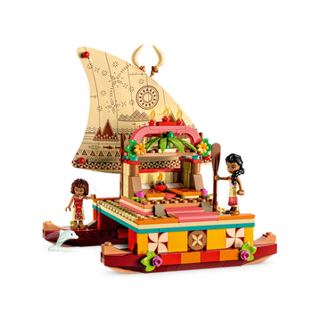 Juego de construcción de juguetes LEGO Disney Princess: barco de señalización Moana (321 piezas)